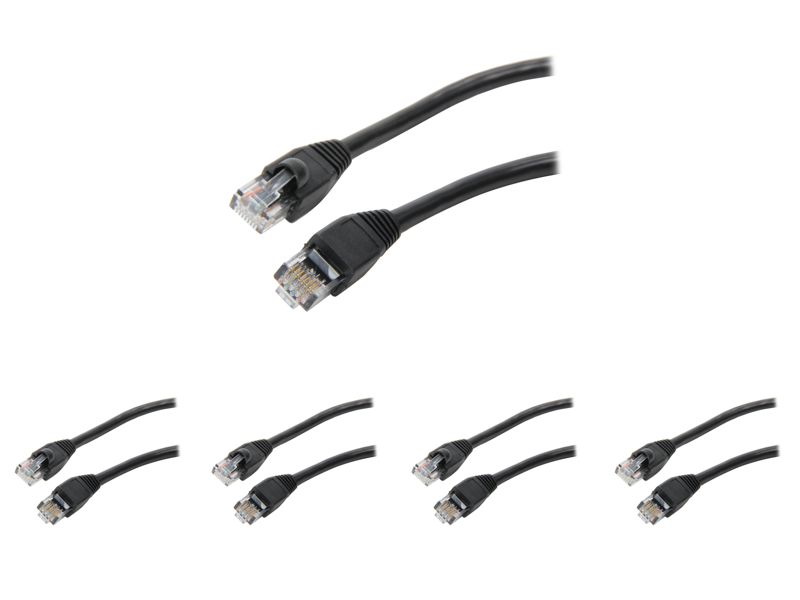 5 x Rosewill RCW-562 - 7-Foot Cat 6 Network Cable - Black