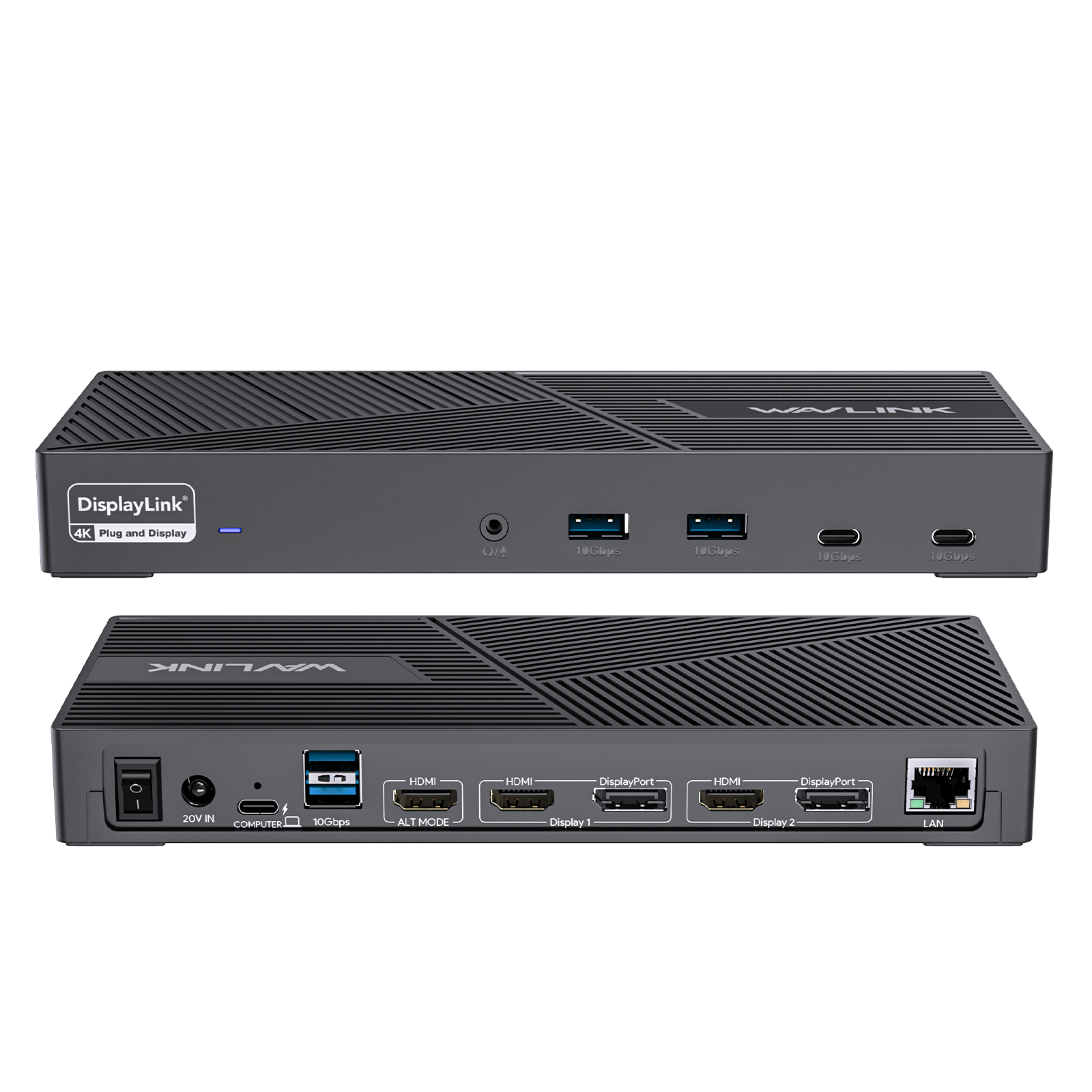 Wavlink 삼중 모니터 지원 Thunderbolt Docking Station