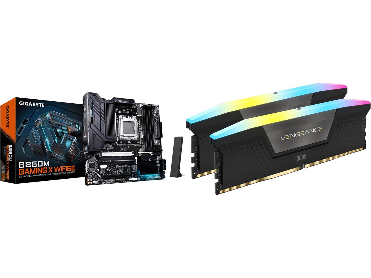 Motherboard Memory Combo - ASUS TUF GAMING X870E-PLUS WIFI7 Bundle with V-color TMXSAL1664832KWK