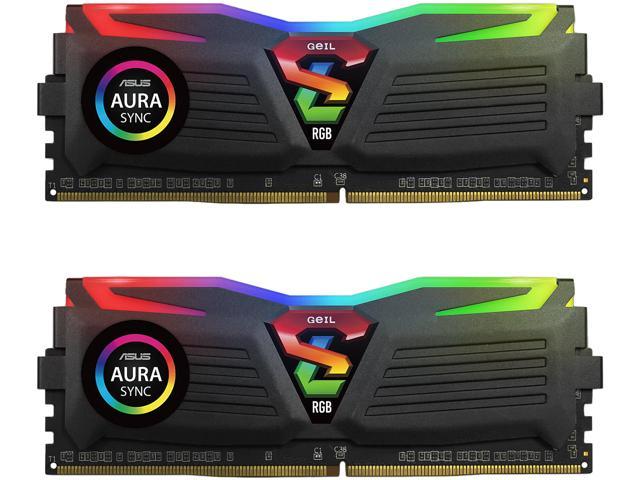 GeIL SUPER LUCE RGB SYNC AMD Edition 16GB (2 x 8GB) DDR4 3000 (PC4 24000) Desktop Memory, Model GALS416GB3000C16ADC