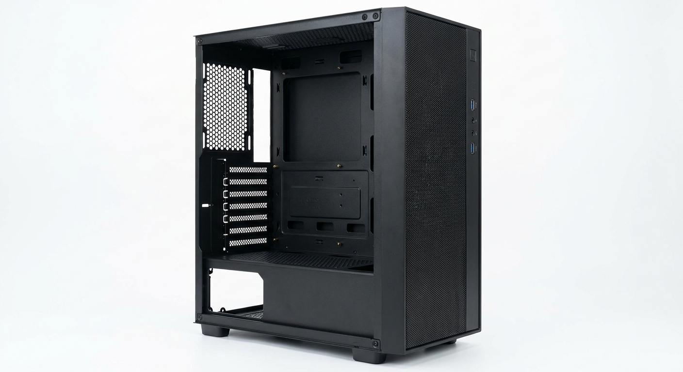 Budget mid-tower PC case for ATX builds in 2026