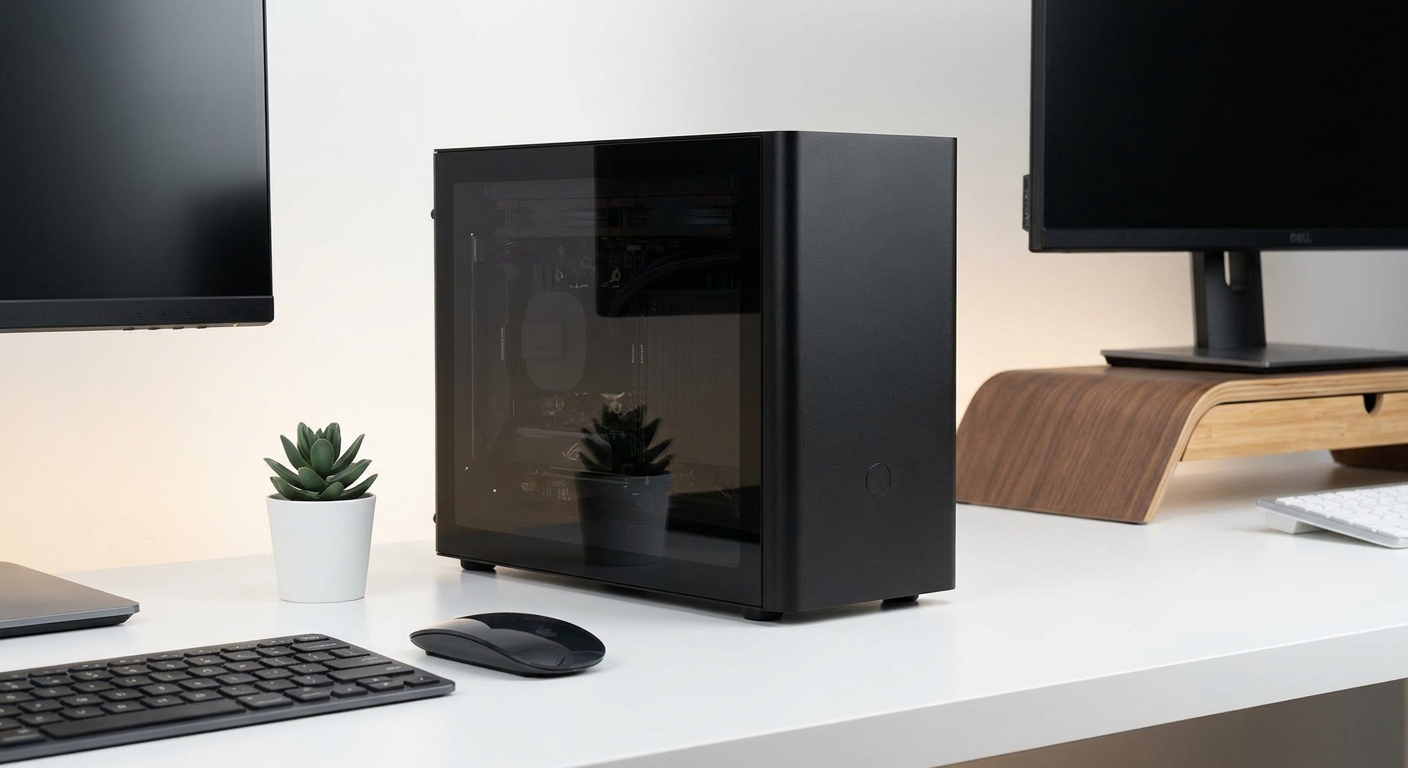 Compact mini-ITX PC case for small form factor builds