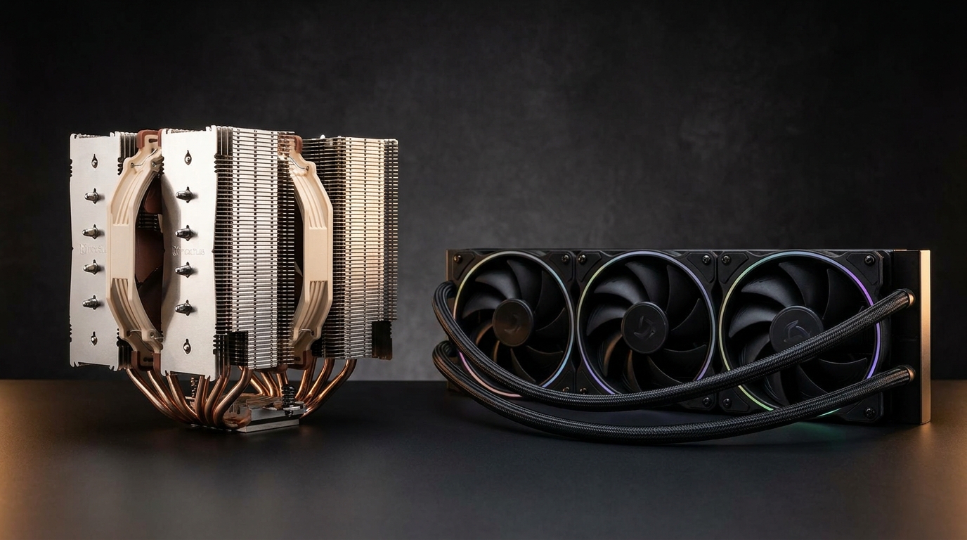 CPU Cooling in 2026: Air vs AIO, Answered CPU Cooling in 2026: Air vs AIO, Answered