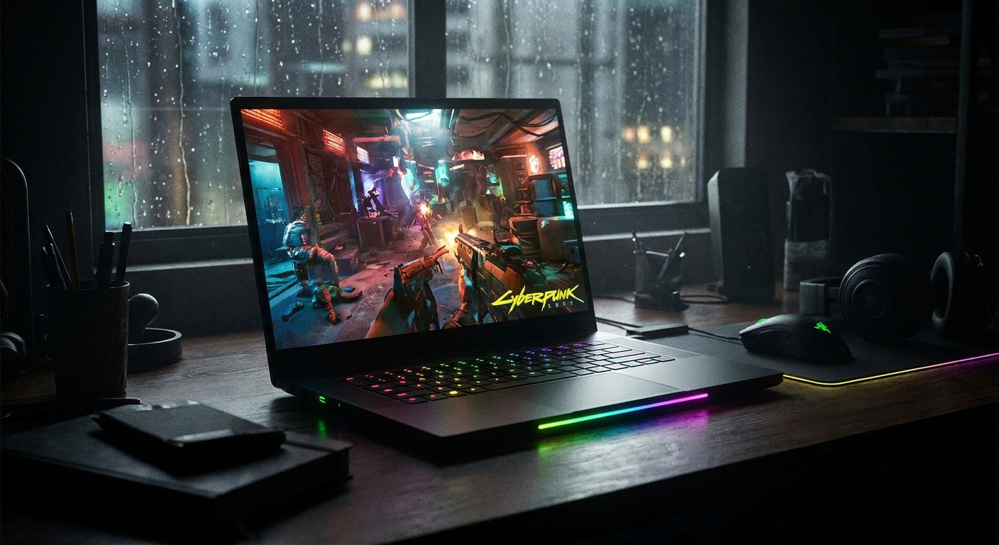 Best gaming notebooks under $1000 in 2026 showing RGB keyboard and game on screen