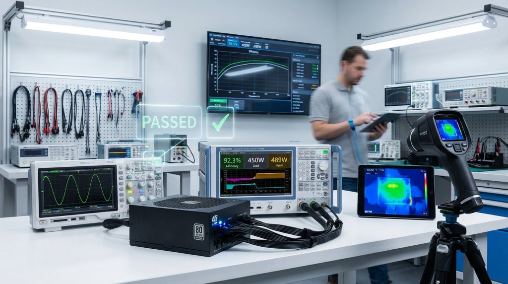 Power Supply Efficiency Testing Laboratory