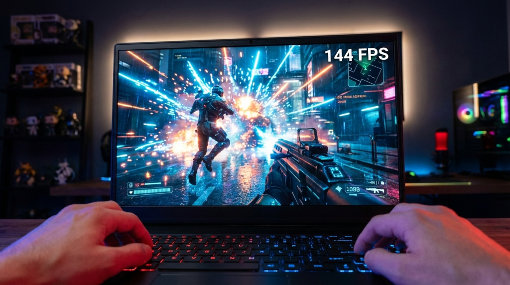 Gaming Immersion - Intense Gameplay Moment