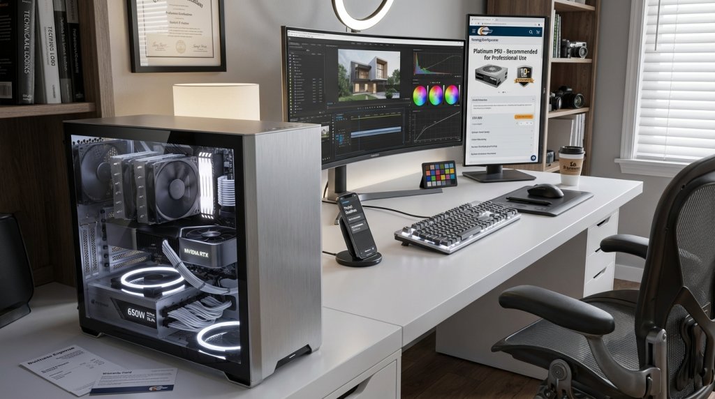 Professional Workstation with Platinum PSU