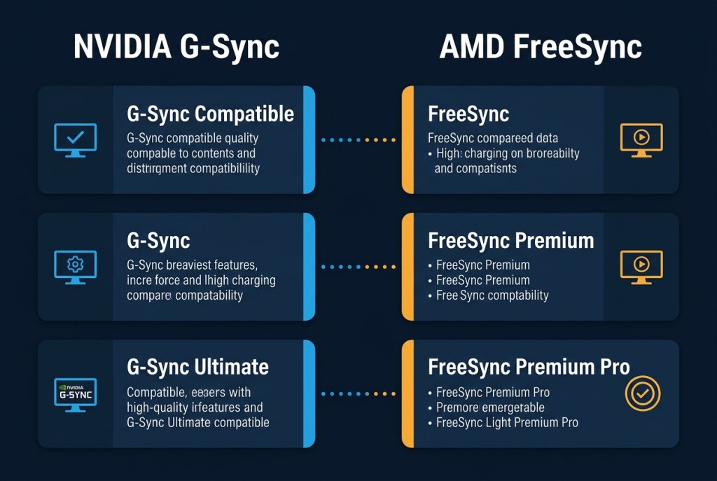 VRR Technology Tier Comparison Infographic