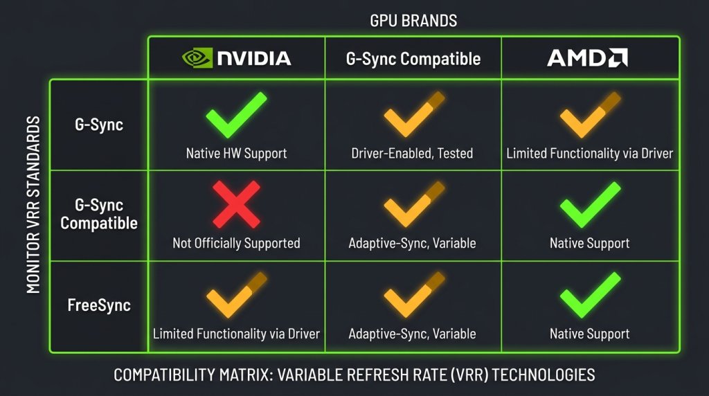NVIDIA and AMD GPU Compatibility Diagram