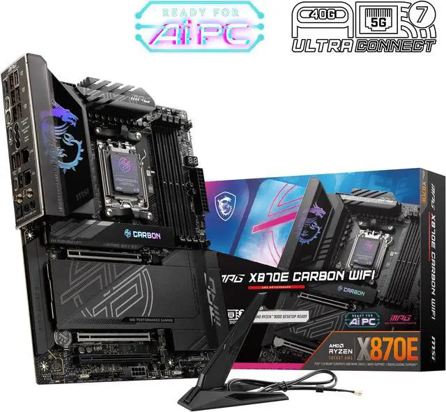 MSI MPG X870E CARBON WIFI AM5 ATX motherboard