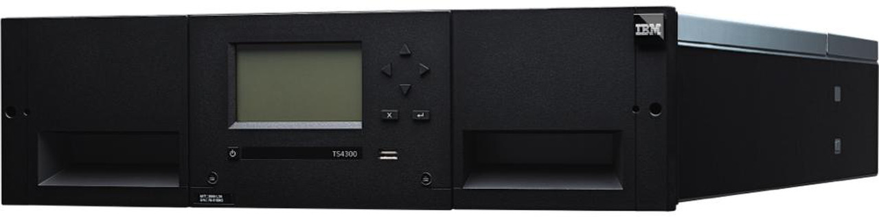 IBM TS4300- 40 slots, 2xLTO9 HH SAS - 3U Rackmount Tape Library
