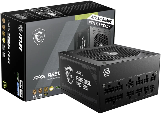 MSI MAG A850GL PCIE5 850W power supply
