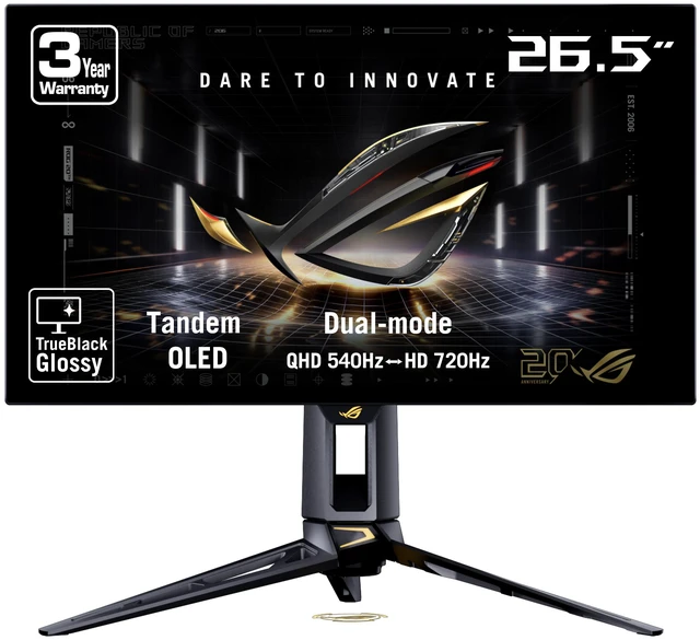 ASUS ROG Swift OLED PG27AQWP-G 540Hz esports gaming monitor