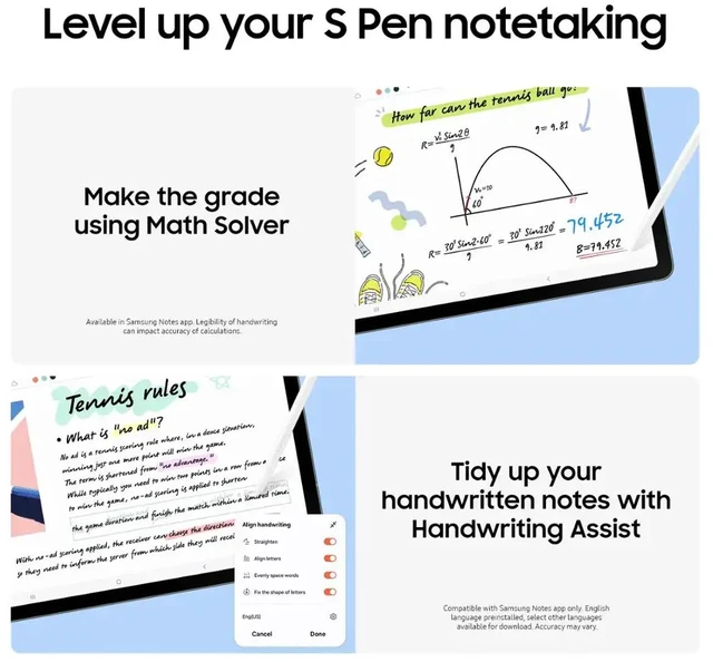 Samsung Galaxy Tab S10 FE tablet with S-Pen