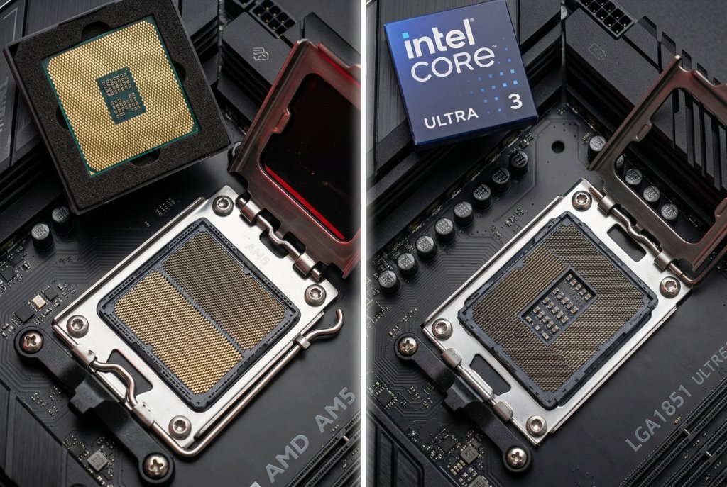 AMD AM5 vs Intel LGA1851 sockets