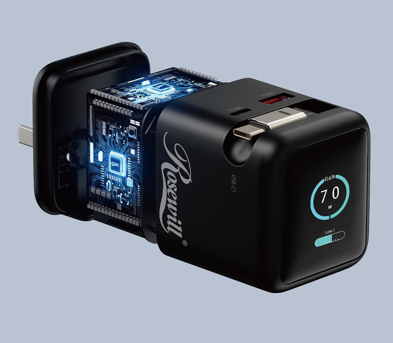 Rosewill 70W Retractable - rosewill-gan-chargers