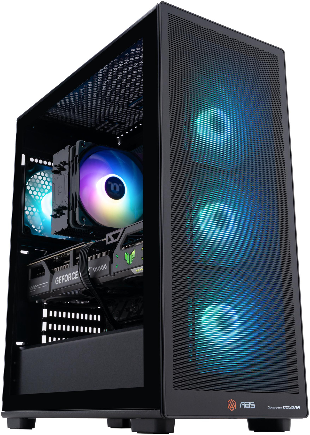 ABS Stratos II Aqua Gaming PC - Windows 11 - Intel Core Ultra 7 265KF - GeForce RTX 5070 - DLSS 4 - AI-Powered Performance - 32GB DDR5 6400 - 2TB M.2 NVMe SSD