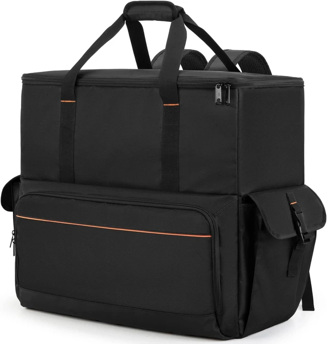 Trunab padded backpack designed to carry a desktop PC tower