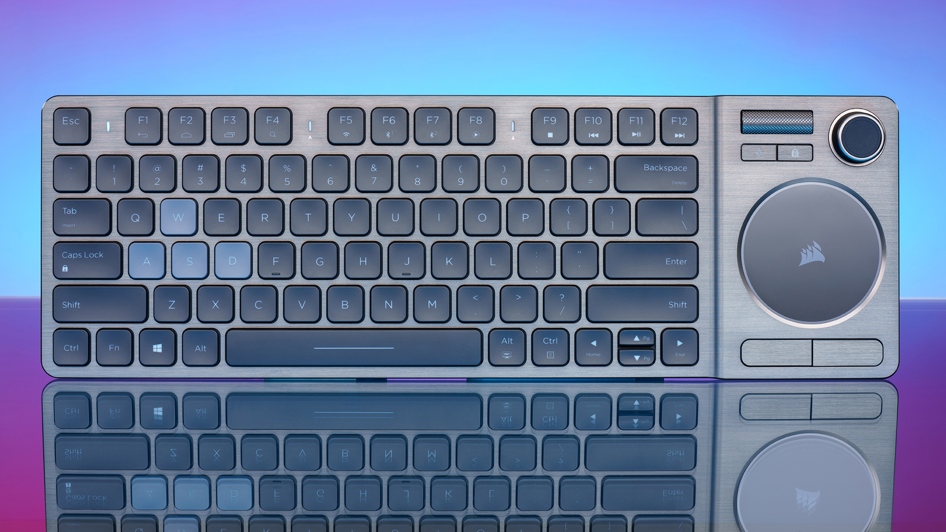 The Corsair K83 wireless keyboard is a slick, wireless package