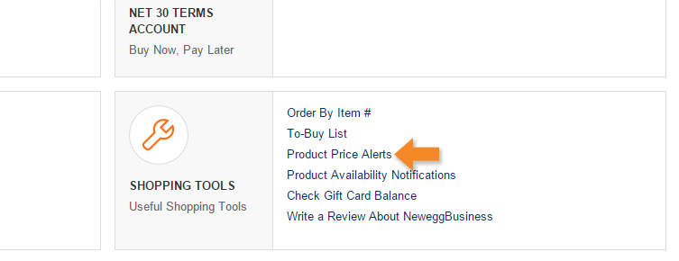 Price Alerts: Updating an Alert - Step 2