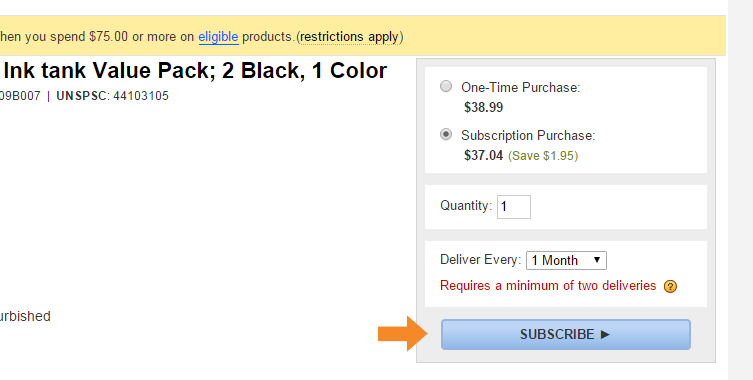 Subscription Program: Starting a Plan - Step 4