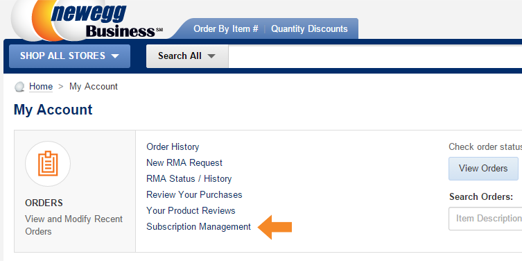 Subscription Program: Modifying a Subscription - Step 3