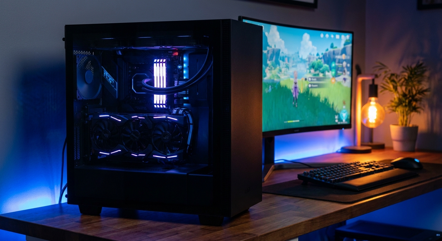 Refreshed gaming PC running smoothly with new components installed