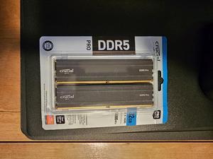 Crucial Pro 64GB (2 x 32GB) DDR5 5600 (PC5 44800) XMP 3.0 Crucial Pro 64GB (2 x 32GB) DDR5 5600 (PC5 44800) XMP 3.0