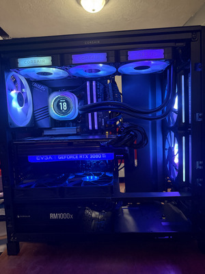 CORSAIR iCUE LINK TITAN 360 RX LCD Liquid CPU Cooler – RX120 RGB