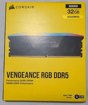 CORSAIR Vengeance RGB 64GB (2 x 32GB) 288-Pin PC RAM DDR5 CORSAIR Vengeance RGB 64GB (2 x 32GB) 288-Pin PC RAM DDR5