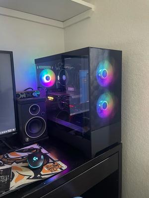 Fractal Design Pop Air RGB Black Magenta Core TG ATX High-Airflow Clear  Tempered Glass Window Mid Tower Computer Case 