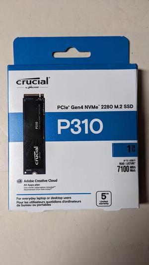 Crucial P310 M.2 2280 1TB PCI-Express 4.0 x4 NVMe 3D NAND