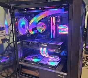 SAMA 3509 Open Door Tempered Glass ATX Mid Tower Gaming SAMA 3509 Open Door Tempered Glass ATX Mid Tower Gaming