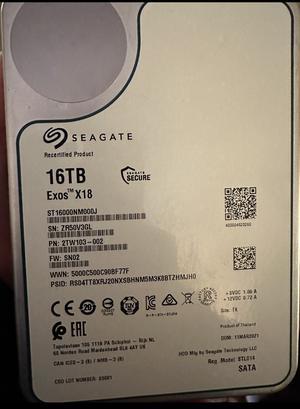 Seagate EXOS 18To EXOS SATA 7200 TR/MIN 3.5 - ST18000NM000J