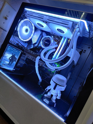 LIAN LI GALAHAD AIO 240, RGB Fans CPU Liquid Cooler, Dual 120mm