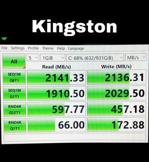 Kingston 500GB A2000 2280 NVMe Internal SSD PCIe Up to 2200 MB - Technical View