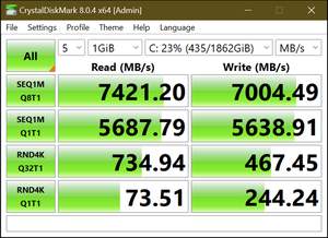 Crucial P310 SSD 1TB PCIe Gen4 NVe .2 2230 SSD Interne, Jusqu’à 7