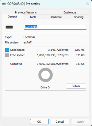 SSD Esterno Corsair EX400U 2TB USB4 - Portatile, Fino A 40Gbps, USB Type-C - Foto 11