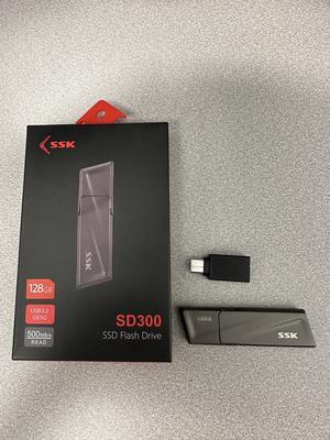 SD300 1TB SSK 512GB USB SSD Solid State Flash Drive 550MB/s Super