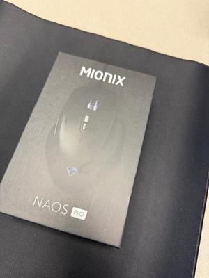 MIONIX Naos Pro - Mouse Gaming Ergonomico Destro, Sensore Ottico 19000 DPI, Cavo Intrecciato 1.8m, Nero - 3