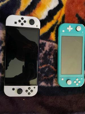 Nintendo Switch Console with Neon Blue and Neon Red Joy-Cons
