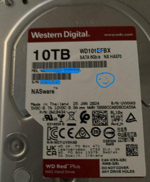 WD Red Plus 10TB NAS Hard Disk Drive - 7200 RPM Class, 3.5