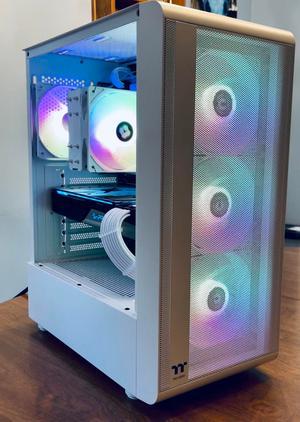 Thermaltake S Series S200 TG ARGB White Computer Cases