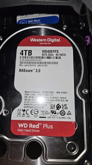 WD Red Plus 4TB NAS Hard Disk Drive - 5400 RPM Class SATA 6Gb/s