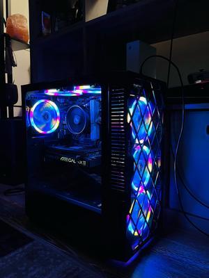  MXZ Gaming PC Desktop Computer, AMD Ryzen 5 4500, RTX 3060,16GB  DDR4, NVME 500G SSD, 6RGB Fans, Win 11 Pro Ready, Gamer Desktop Computer(R5  4500