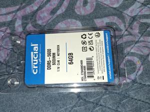 Crucial 64GB (2 x 32GB) 262-Pin DDR5 SO-DIMM DDR5 4800 (PC4