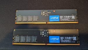 Crucial 64GB (2 x 32GB) 288-Pin PC RAM DDR5 4800 (PC5 38400) Desktop Memory  Model CT2K32G48C40U5