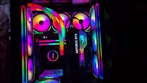 ASUS ROG Herculx GPU Houder - Hoogteverstelbaar (72-128mm), Zwart, Met RGB (Aura Sync)