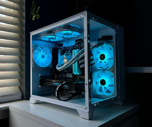 thumbnail image 2 of DIYPC ARGB-N5-BK Black ATX Mid Tower Gaming Computer Case - USB 3.0 & Type C, Tempered Glass 2 of 4