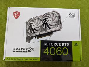 MSI Ventus GeForce RTX 4060 Video Card RTX 4060 VENTUS 2X WHITE 8G